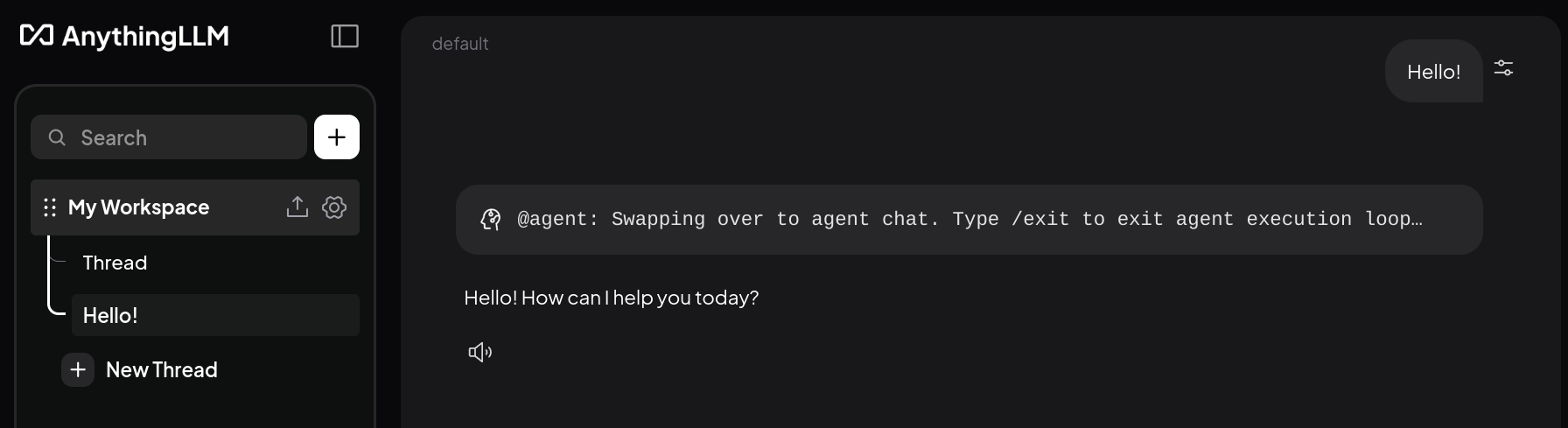An AnythingLLM workspace answering a prompt through the Infersec-backed endpoint, with document citations.